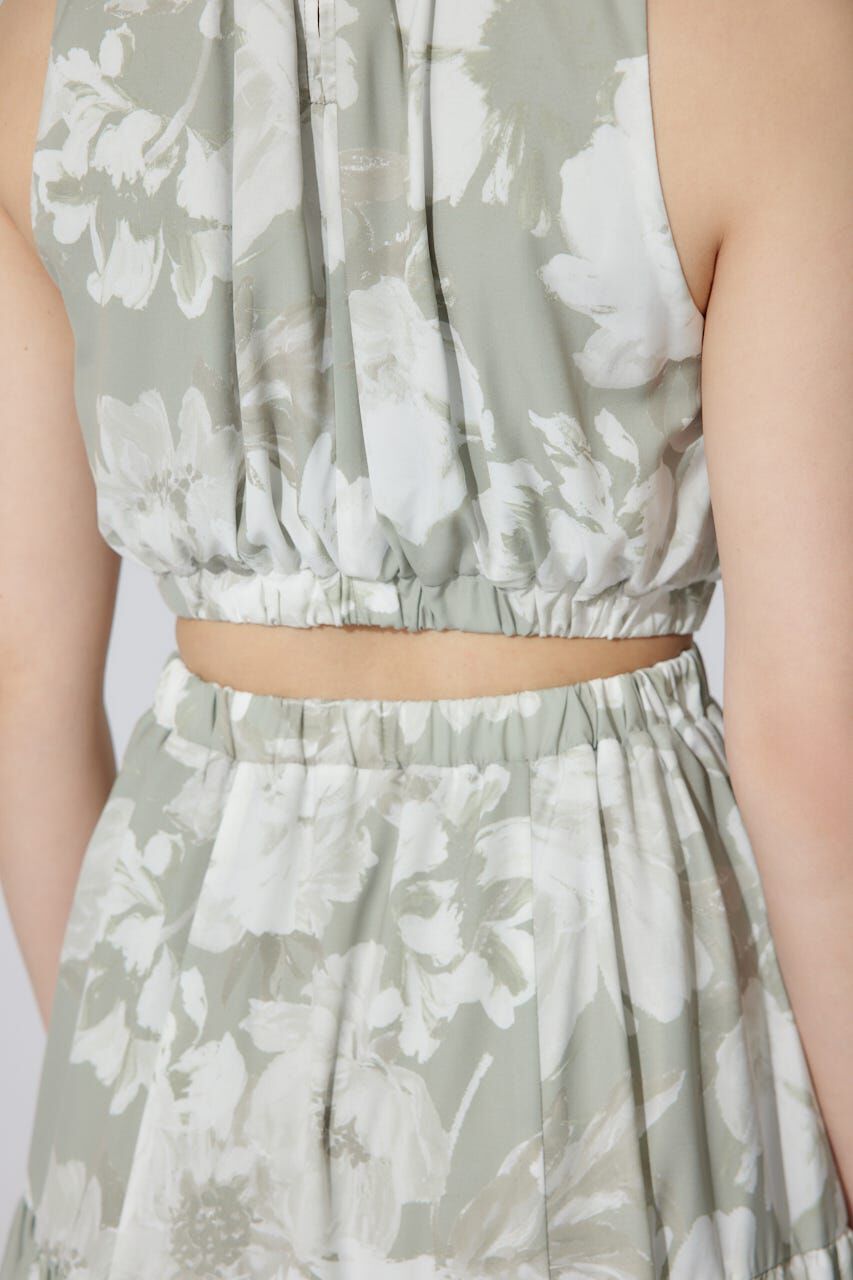 rienda「ホルターネックギャザーフレアワンピース」|ワンピース|