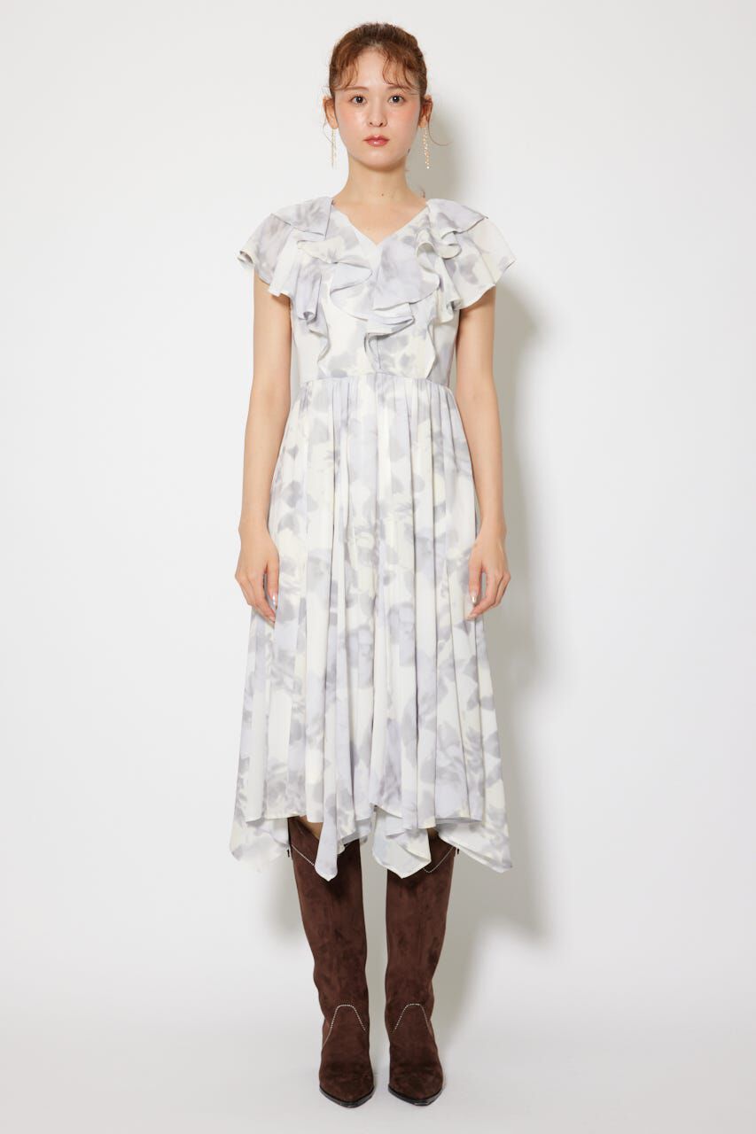 rienda「シアーパターンイレヘムワンピ」|ワンピース|