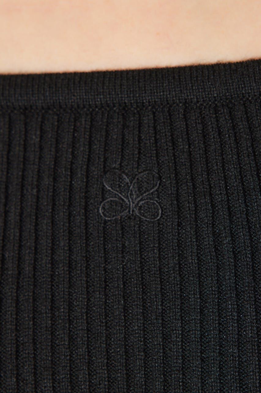 rienda「Rロゴバックリボンオフショルニットトップス」|ニット・セーター|