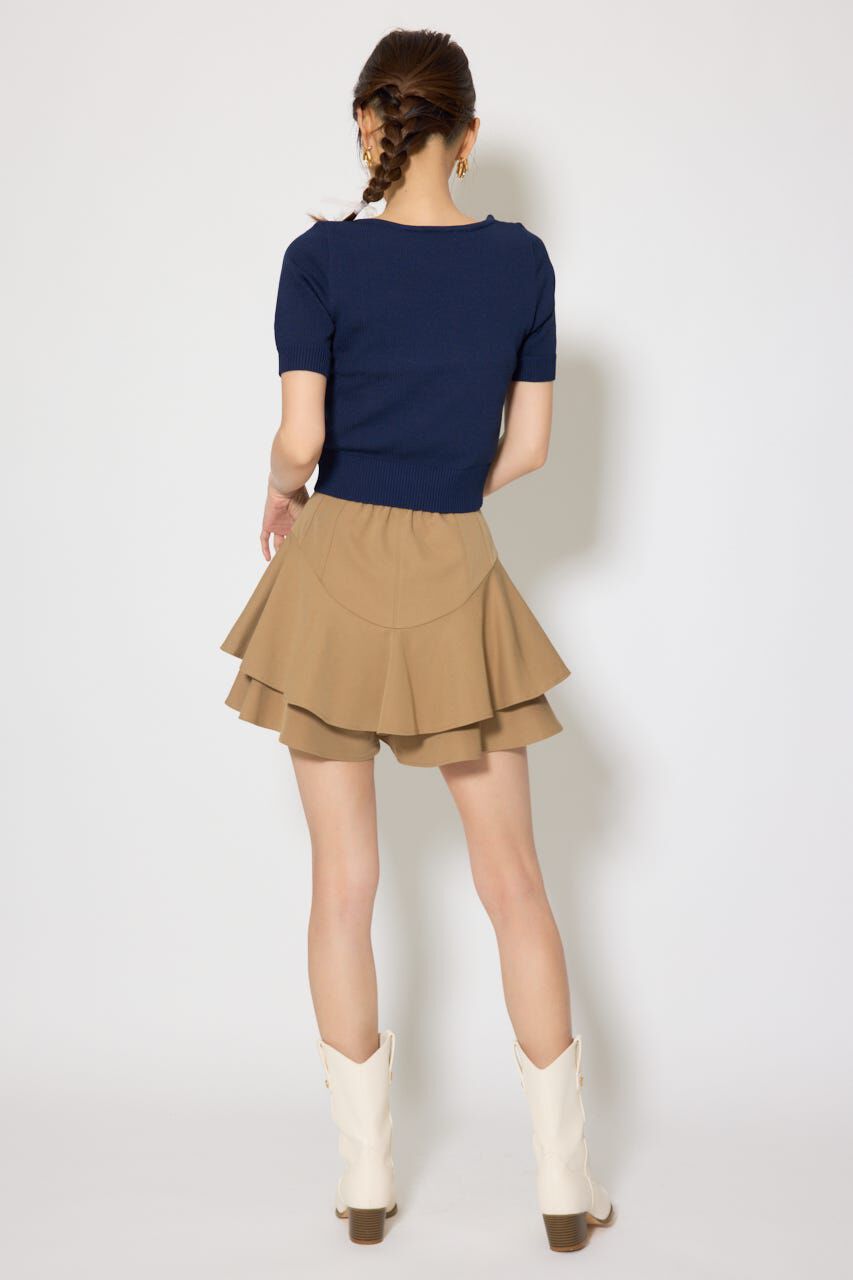 rienda「レイヤードヘムコルセットスコートショートパンツ」|その他|