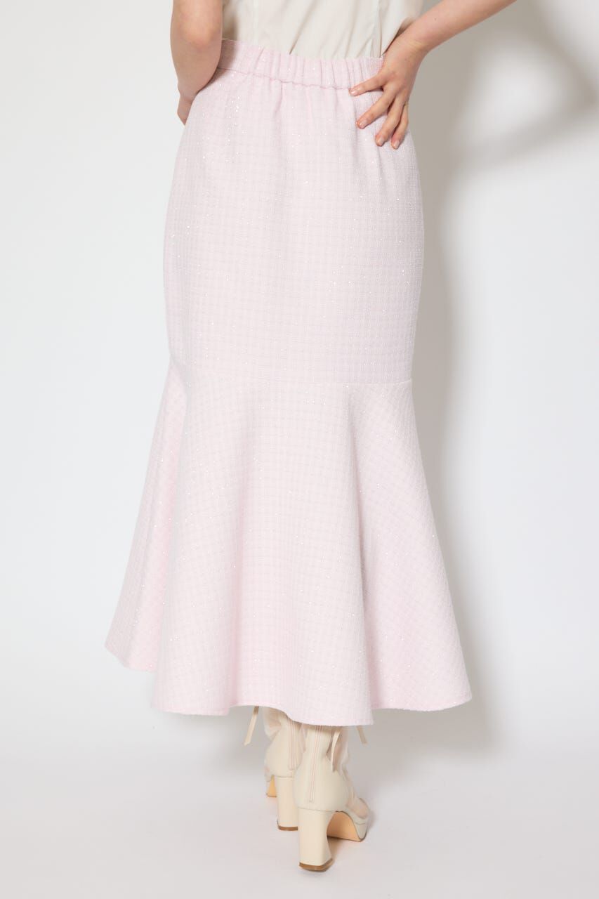 rienda「ラップスリットツイードマーメイドスカート」|スカート|