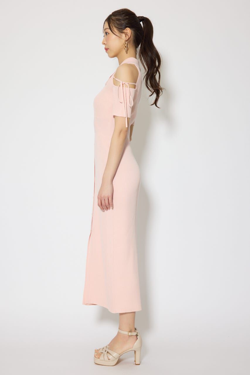 rienda「リボン付きアメスリニットワンピース」|ワンピース|