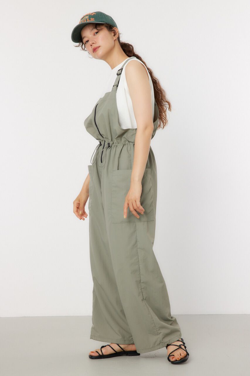 RODEO CROWNS「ウエストシャーリング ナイロンサロペット」|その他|