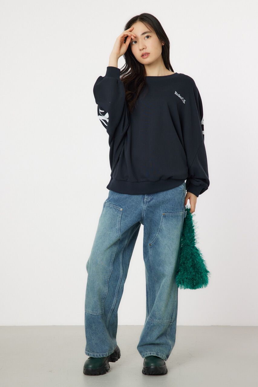 RODEO CROWNS「ドルマンバックロゴスウェット」|パーカー|