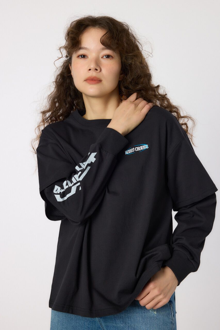RODEO CROWNS「VintageフェイクレイヤードロングスリーブTシャツ」|Tシャツ・カットソー|