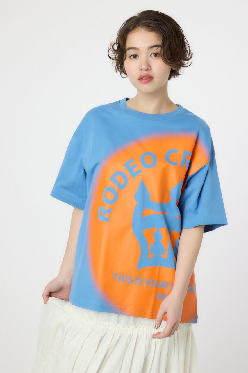 RODEO CROWNS「クラウン ハーフトーン Tシャツ」|Tシャツ・カットソー|BLU