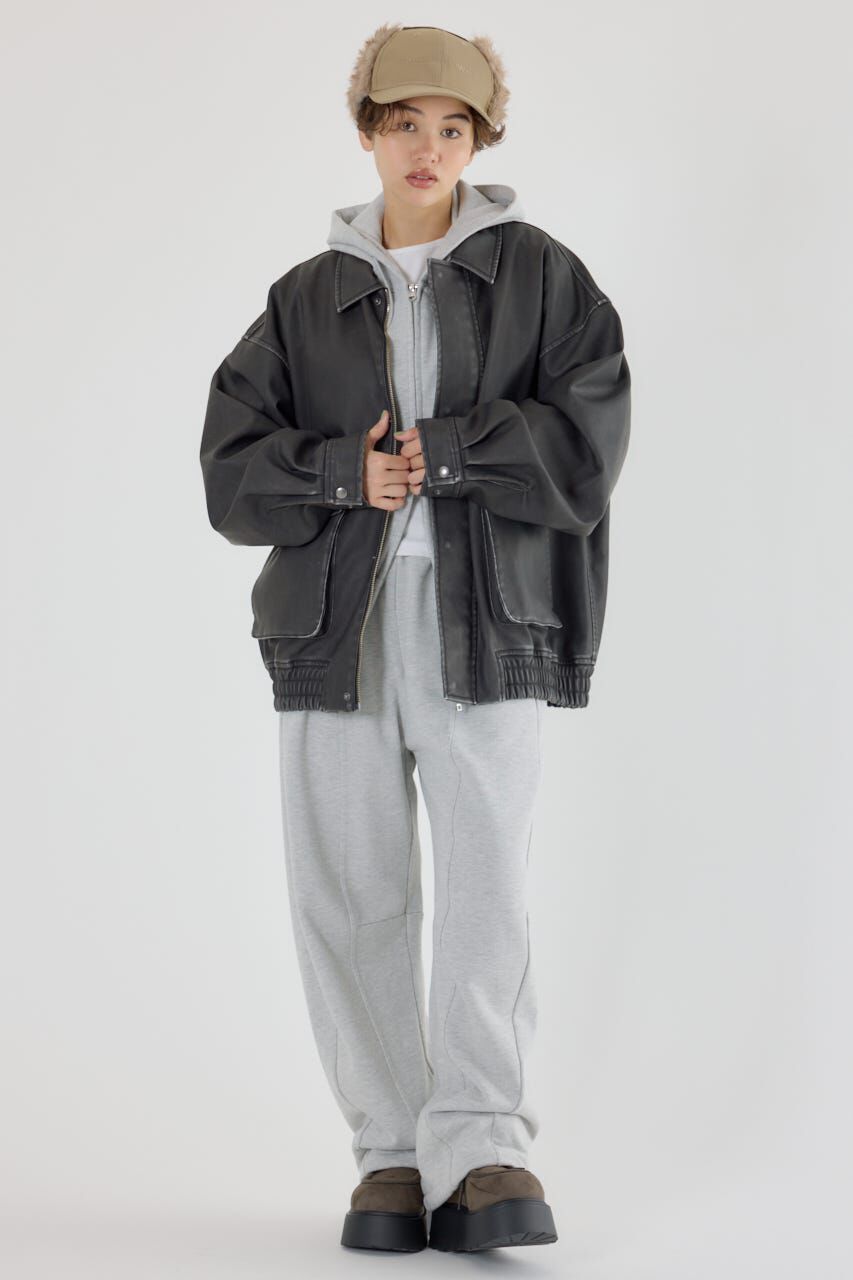 RODEO CROWNS「ヴィンテージフェイクレザーブルゾン」|その他|