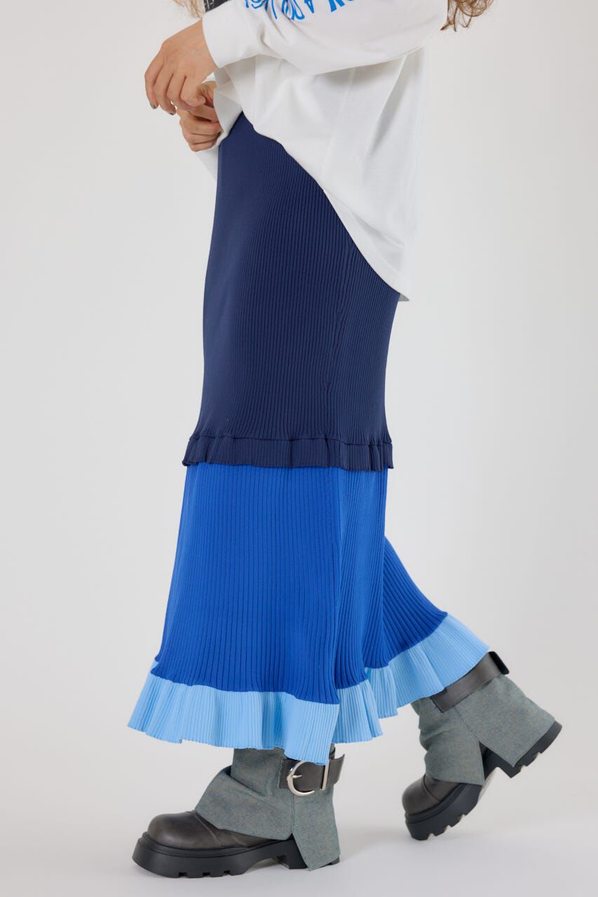 RODEO CROWNS「A-LIGHT フリル切替ニットスカート」|スカート|