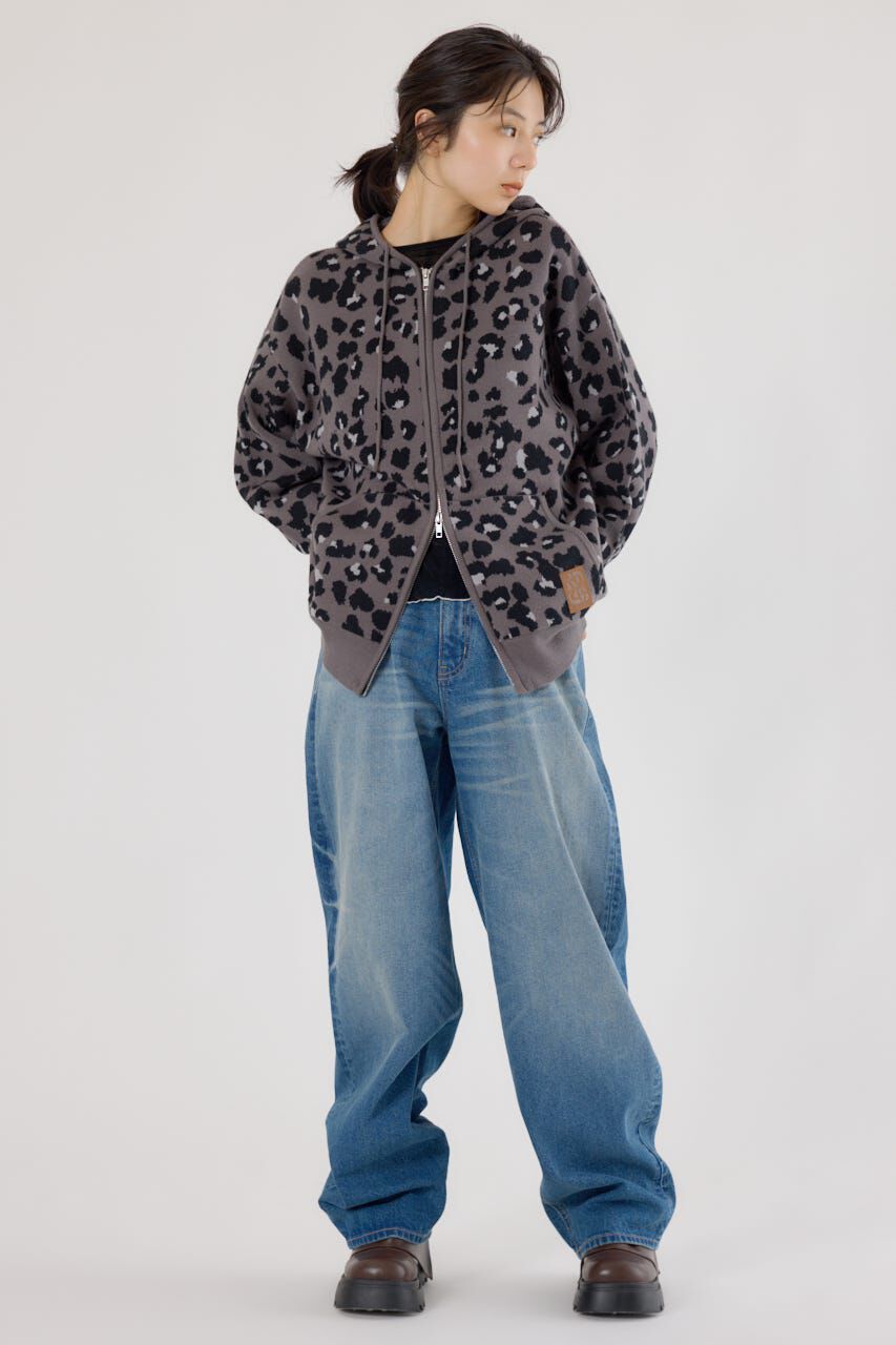 RODEO CROWNS「ジャガードニットジップパーカー」|パーカー|