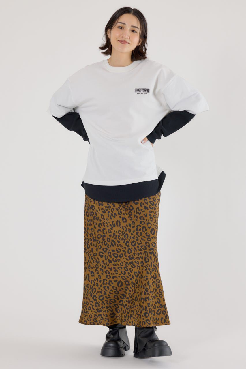 RODEO CROWNS「ルーズレイヤードライクスウェットトップス」|Tシャツ・カットソー|