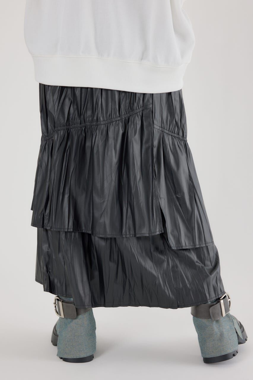 RODEO CROWNS「レザーライクフリルティアードスカート」|スカート|