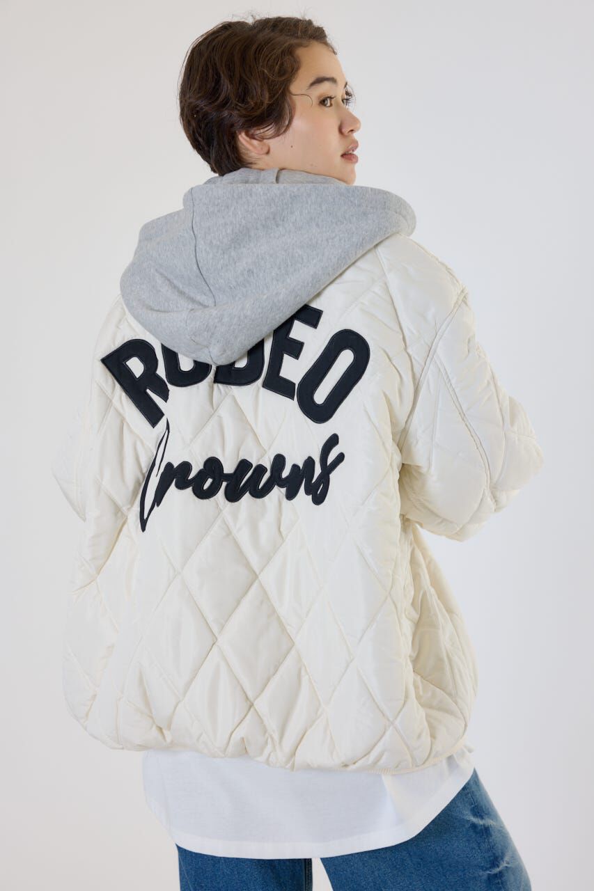 RODEO CROWNS「キルティングフードブルゾン」|ブルゾン・スタジャン|