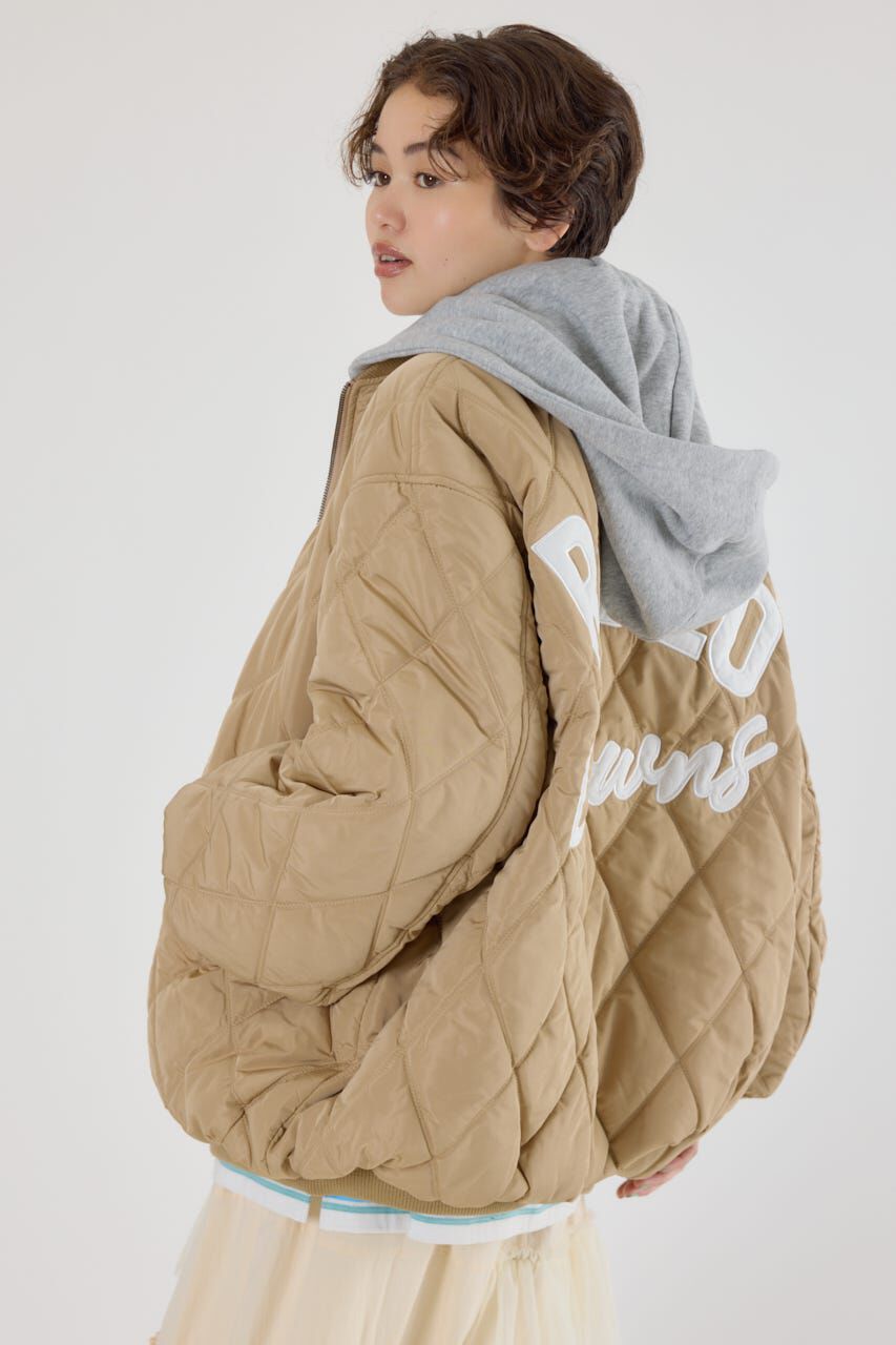 RODEO CROWNS「キルティングフードブルゾン」|ブルゾン・スタジャン|