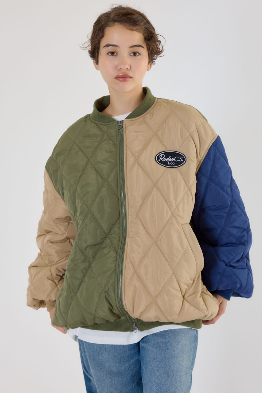 RODEO CROWNS「キルティングフードブルゾン」|ブルゾン・スタジャン|