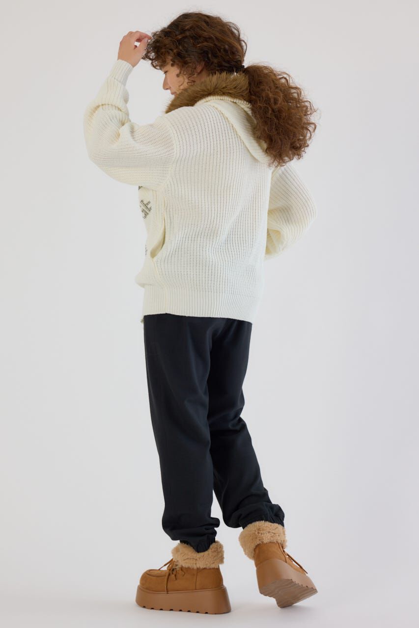 RODEO CROWNS「FADE LOGOニットジップフーディー」|パーカー|