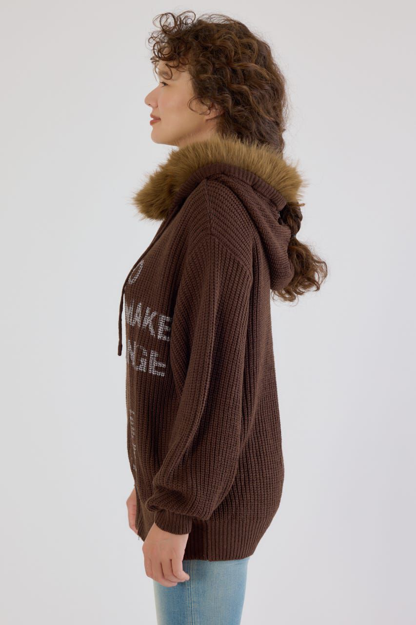 RODEO CROWNS「FADE LOGOニットジップフーディー」|パーカー|