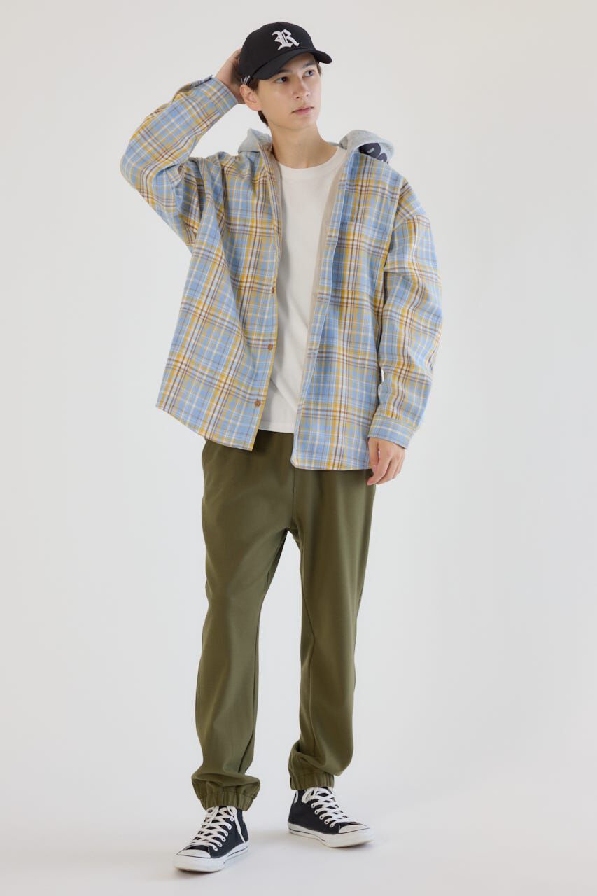 RODEO CROWNS「ボンディングフーデッドチェックシャツ」|シャツ・ブラウス|