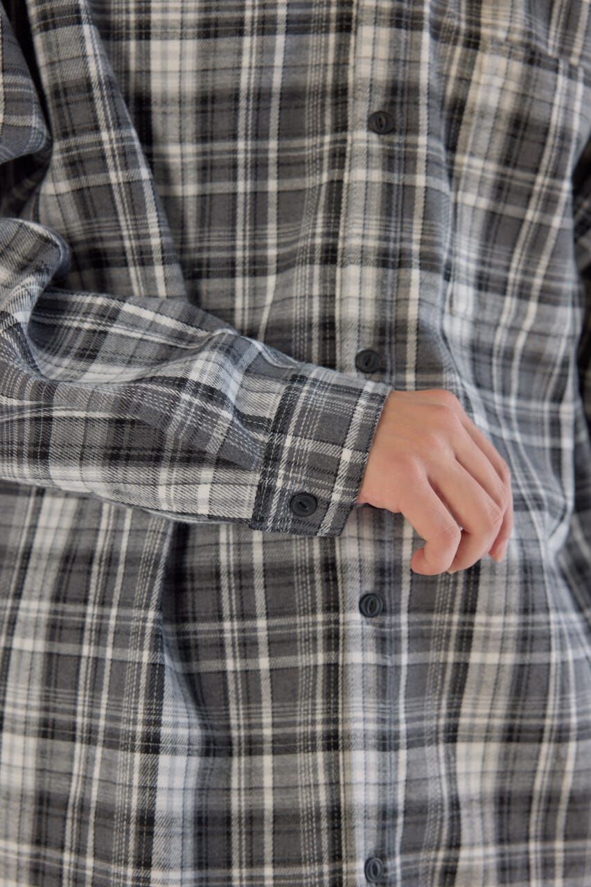 RODEO CROWNS「ボンディングフーデッドチェックシャツ」|シャツ・ブラウス|