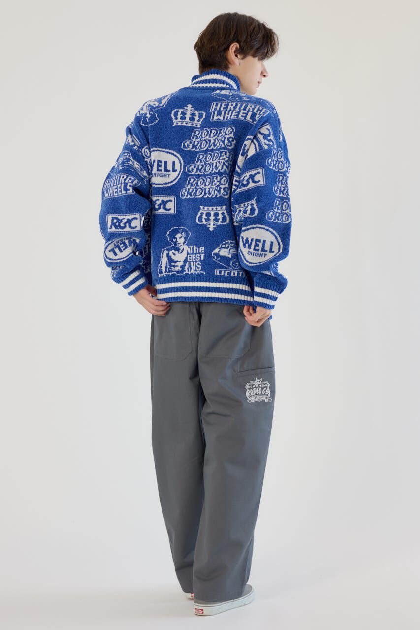 RODEO CROWNS「グラフィティーニットスタジャン」|ブルゾン・スタジャン|