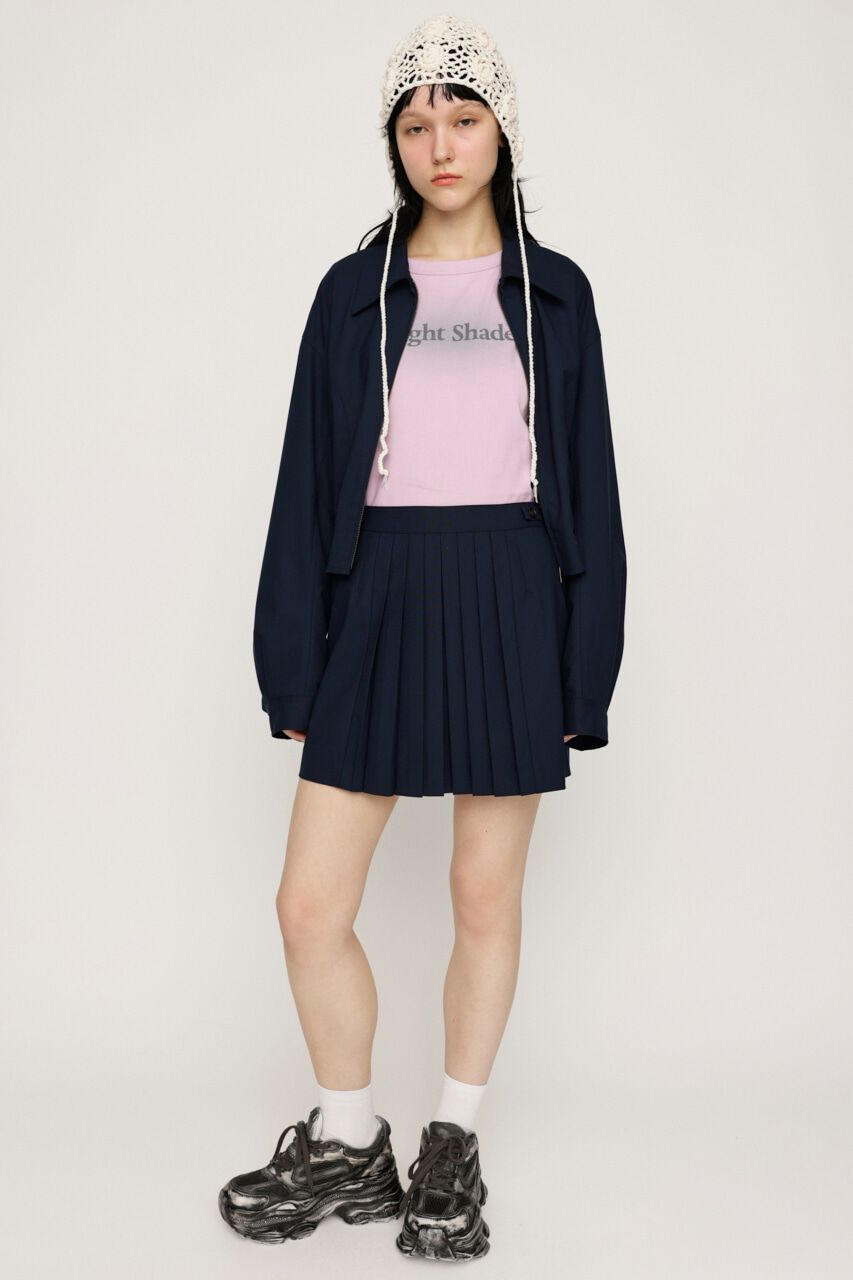 SLY「FRONT PLEATS ショートスカート」|スカート|NVY