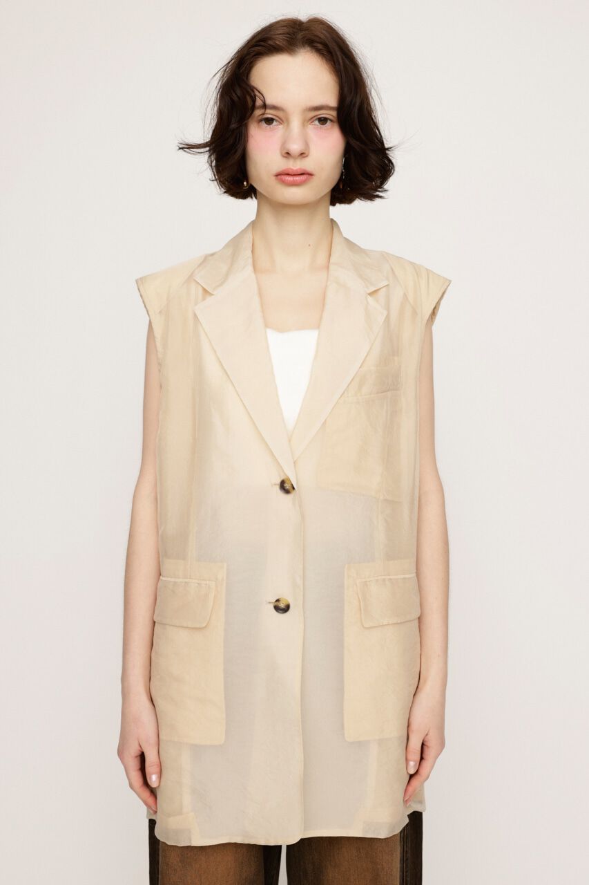 SLY「SHEER TAILOR ベスト」|ダウンベスト・ベスト|