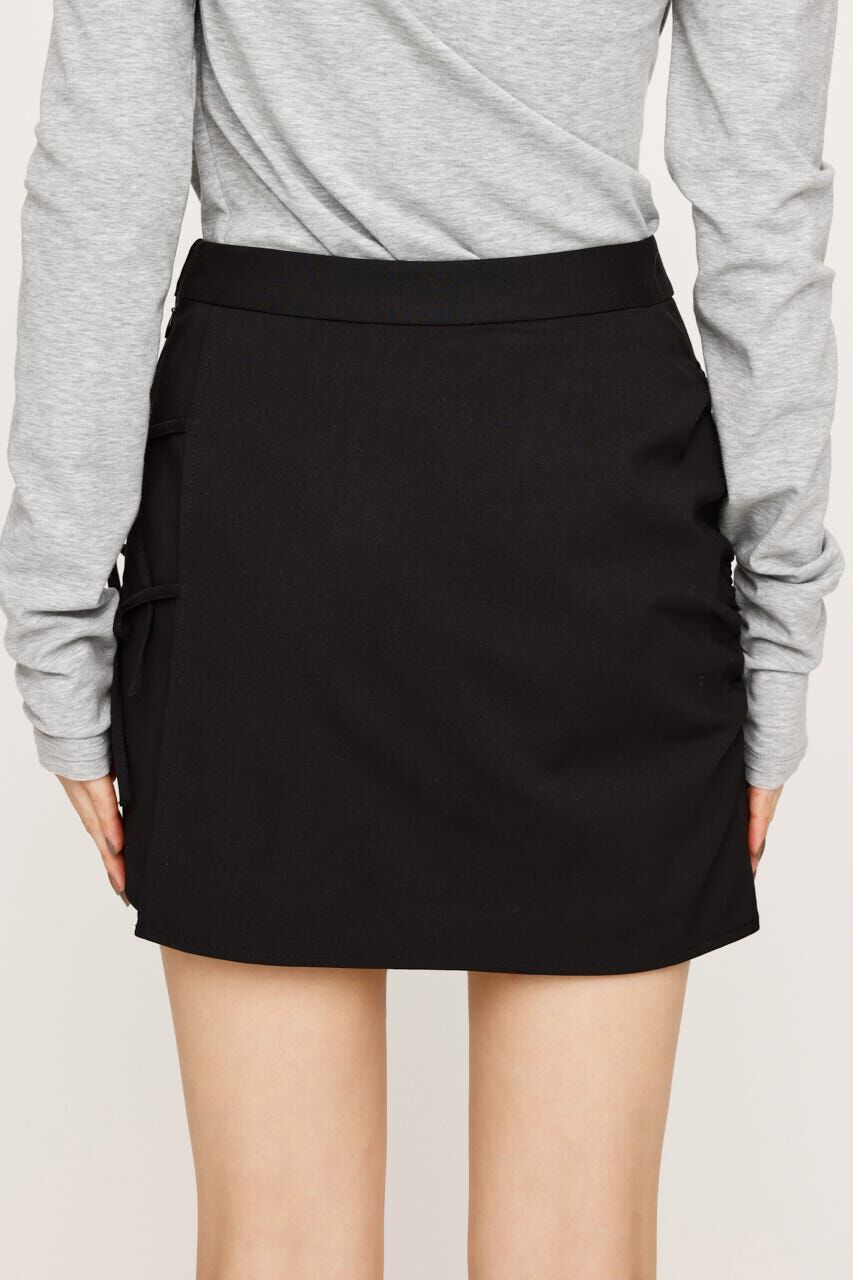 SLY「GATHER RIBBON WRAP ショートスカート」|スカート|