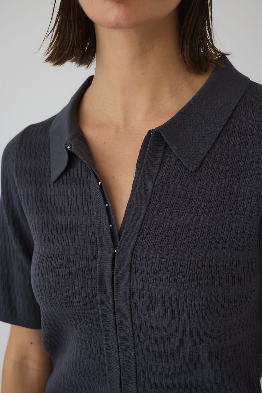 RIM.ARK 「Hook design fit tops」|ニット・セーター|GRY