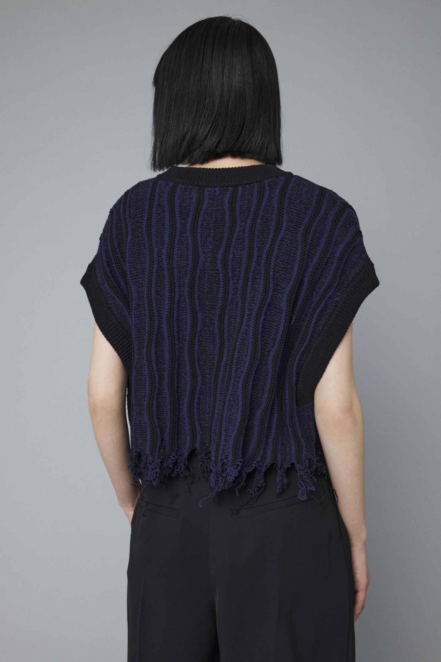 HeRIN.CYE「Wave stitch knit tops」|シャツ・ブラウス|