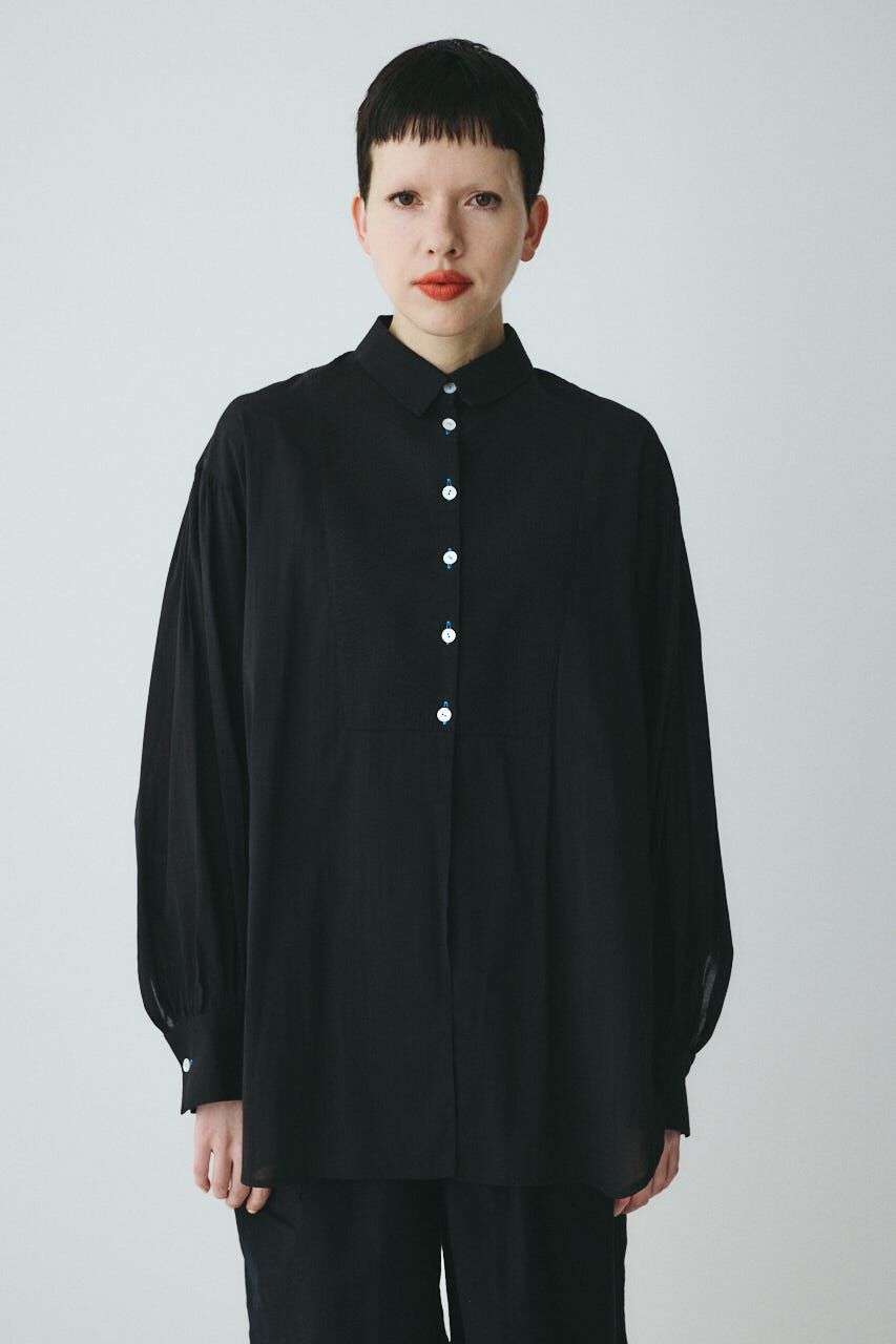 HeRIN.CYE「Round hem shirt」|シャツ・ブラウス|BLK