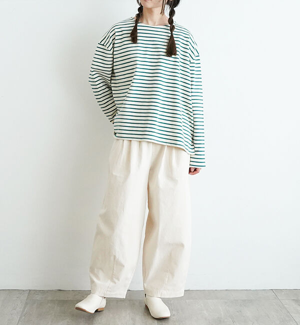 オローネ「サブリナボーダーロングスリーブ」|Tシャツ・カットソー|