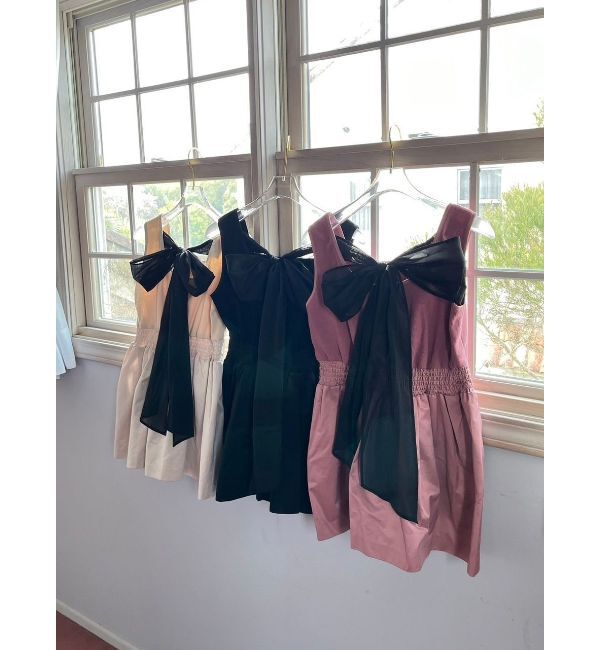 CALNAMUR「BACK RIBBON PEPLUM TOPS/バックリボンペプラムトップス」|Tシャツ・カットソー|