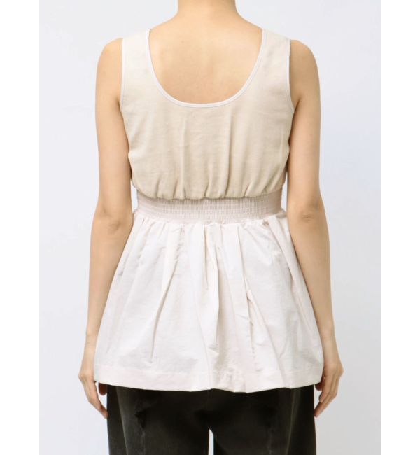 CALNAMUR「BACK RIBBON PEPLUM TOPS/バックリボンペプラムトップス」|Tシャツ・カットソー|