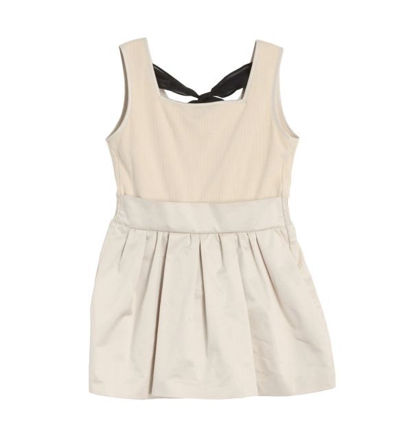 CALNAMUR「BACK RIBBON PEPLUM TOPS/バックリボンペプラムトップス」|Tシャツ・カットソー|ベージュ