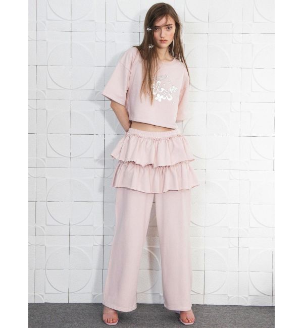 CALNAMUR「スカートレイヤードスウェットパンツ」|その他|