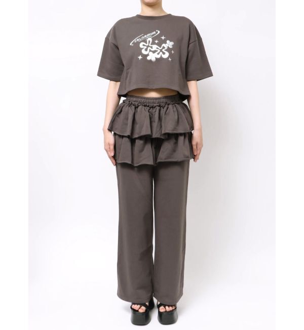 CALNAMUR「スカートレイヤードスウェットパンツ」|その他|