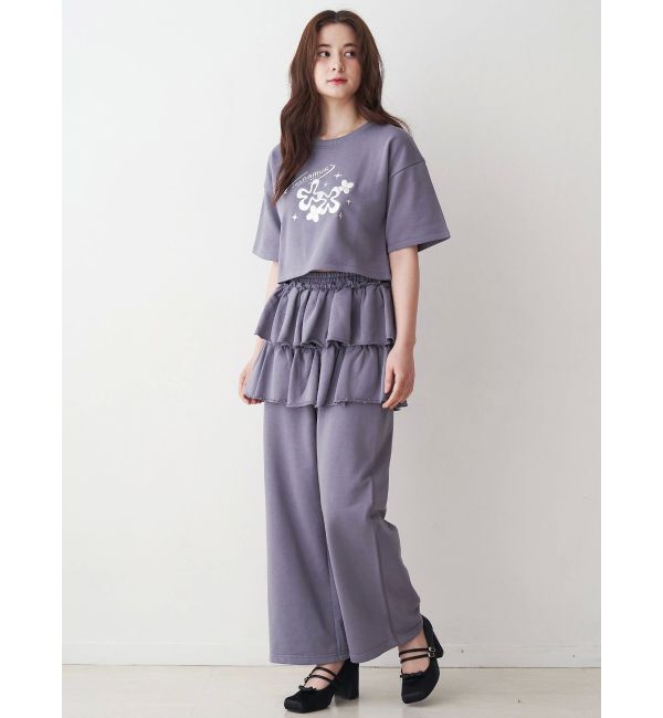 CALNAMUR「スカートレイヤードスウェットパンツ」|その他|