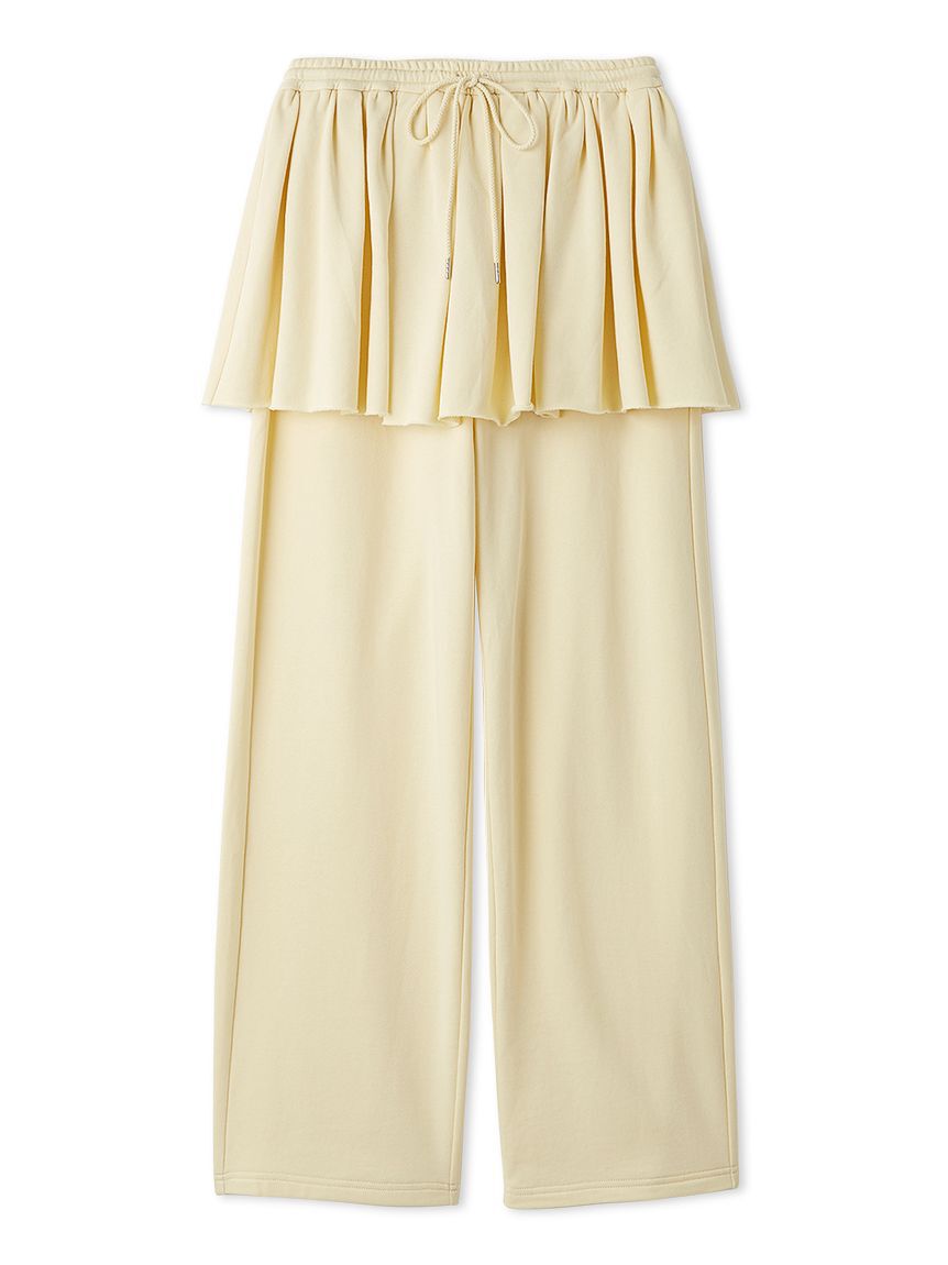 SNIDEL HOME「スカートベルトスウェットパンツ」|ルームウェア|YEL