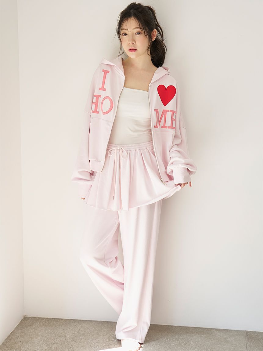 SNIDEL HOME「スカートベルトスウェットパンツ」|ルームウェア|PNK