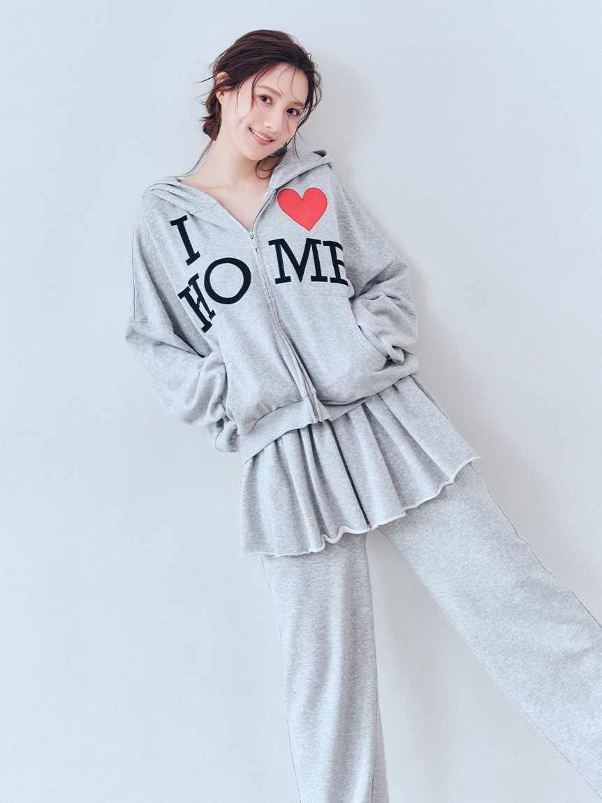 SNIDEL HOME「ロゴスウェットパーカー」|ルームウェア|