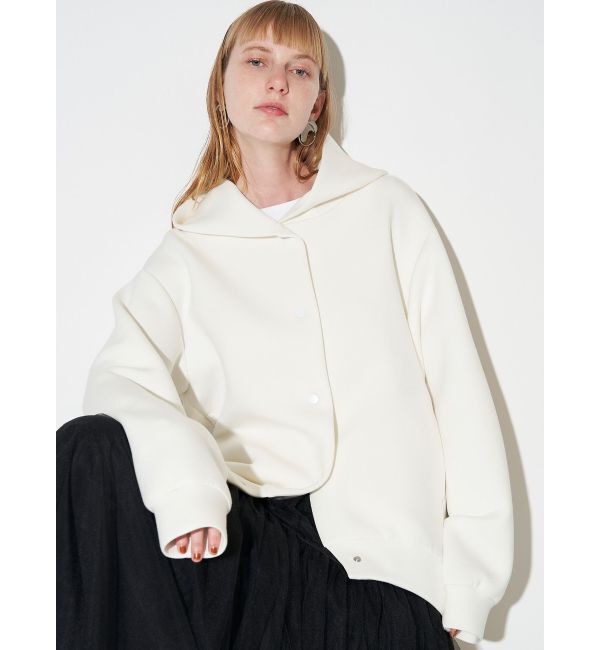 ELENDEEK「TUCK HEM HOODIE」|パーカー|オフホワイト