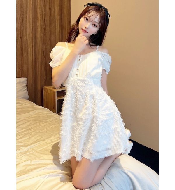 RESEXXY「ジャガードドッキングミニフレアワンピース」|ワンピース|