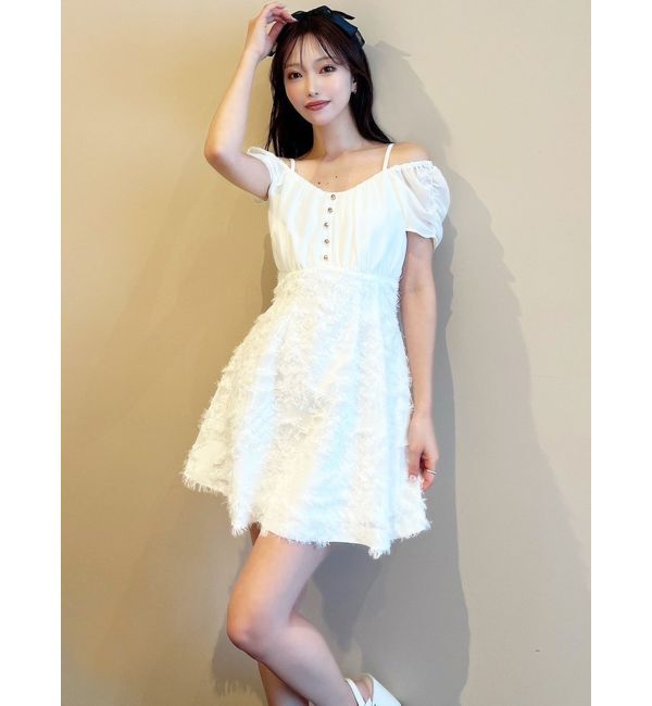 RESEXXY「ジャガードドッキングミニフレアワンピース」|ワンピース|