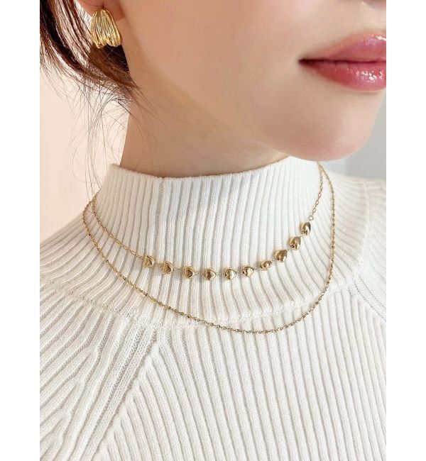 RESEXXY「ハートストーンチェーンネックレス」|ネックレス|