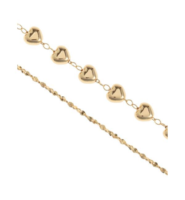 RESEXXY「ハートストーンチェーンネックレス」|ネックレス|