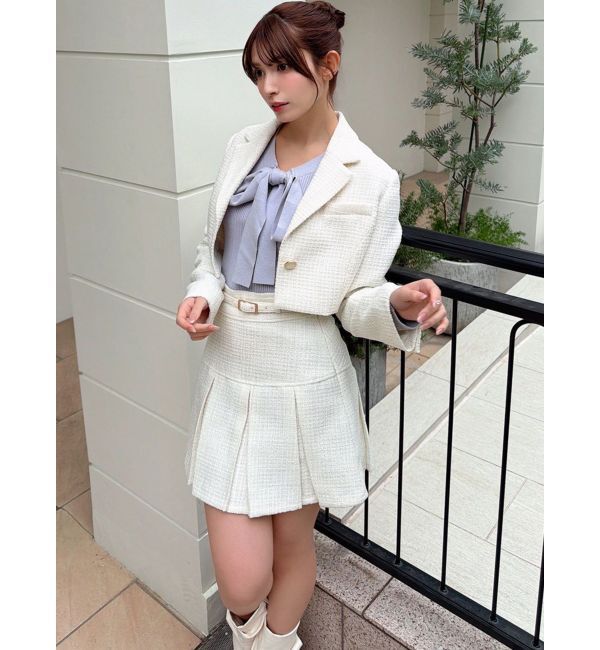 RESEXXY「ツイードクロップドジャケット【セットアップ着用可能】」|その他|