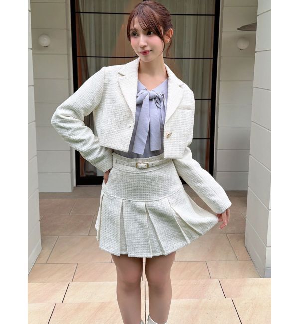 RESEXXY「ツイードクロップドジャケット【セットアップ着用可能】」|その他|