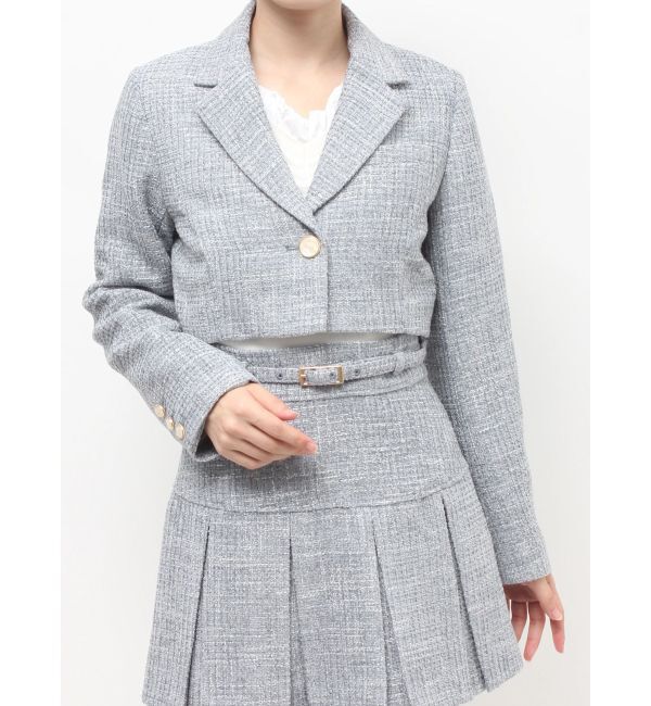 RESEXXY「ツイードクロップドジャケット【セットアップ着用可能】」|その他|