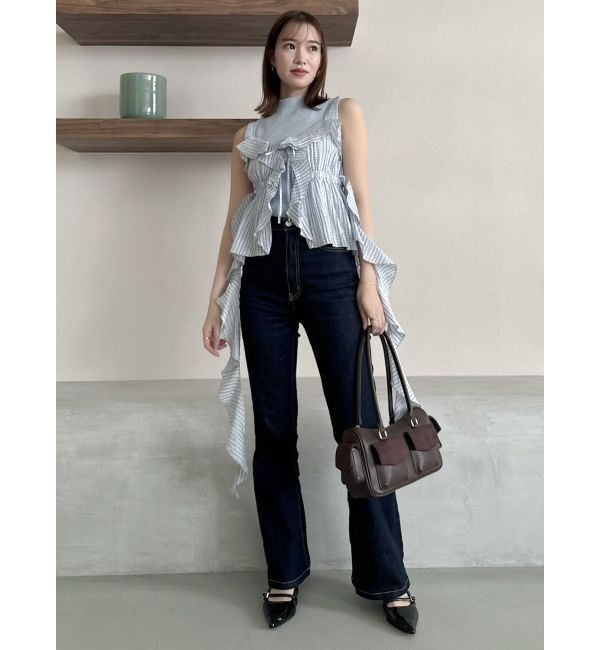 dazzlin「2WAYフルイドペプラムビスチェ」|キャミソール|