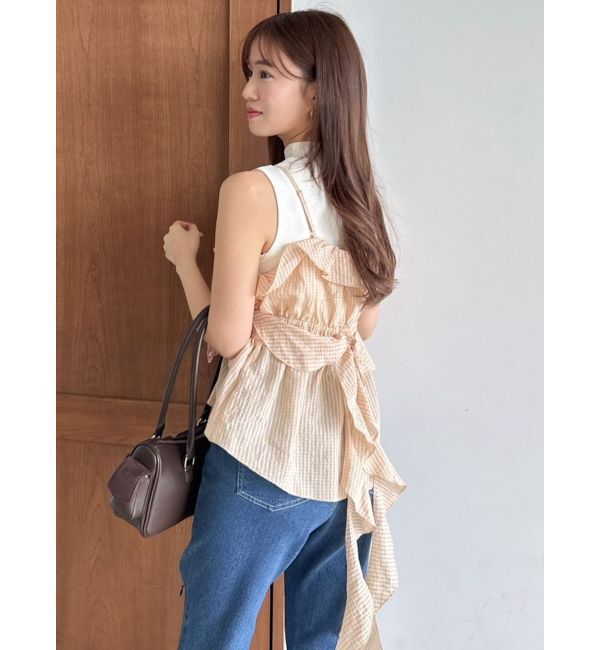dazzlin「2WAYフルイドペプラムビスチェ」|キャミソール|