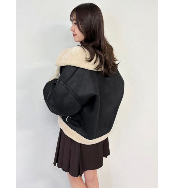 dazzlin「ビッグカラームートンブルゾン」|ブルゾン・スタジャン|